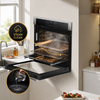 Aqua Clean Dampfreinigung Einbaubackofen ELK75DV3 Silber/Edelstahl – ohne Chemie KB ELEMENTS